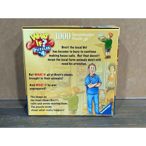 Ravensburger 1000 piece puzzle What If? #4 At the Vets NEW - Picture 3 of 4